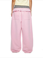 Plaid Waist Sweatpants