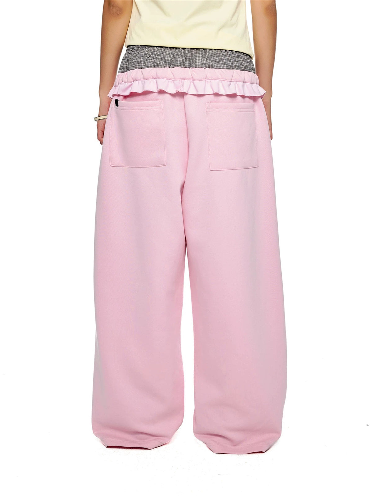 Plaid Waist Sweatpants