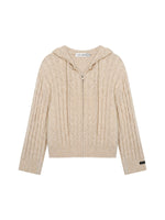 Hooded Cable Knit & Pants Set