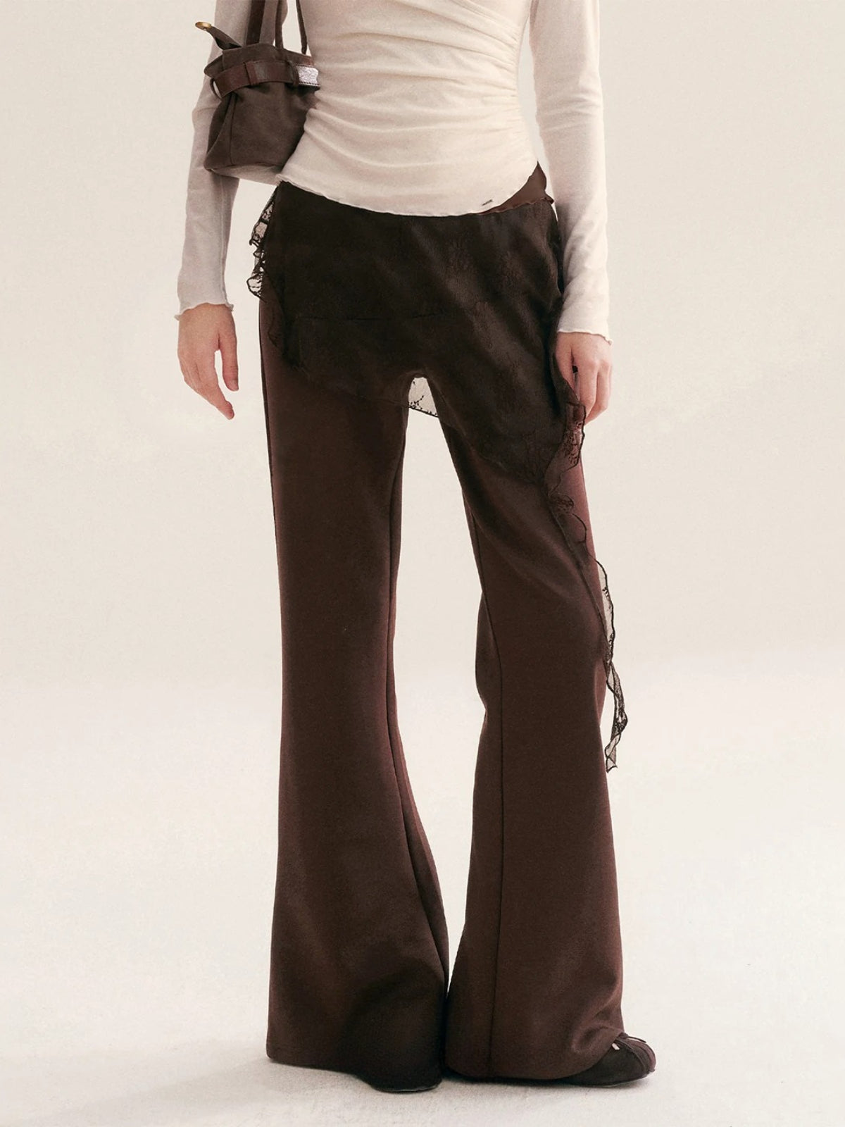 Lace Curtain Flare Pants