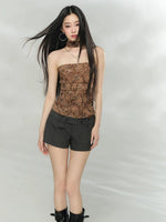 Double Button Tailored Shorts