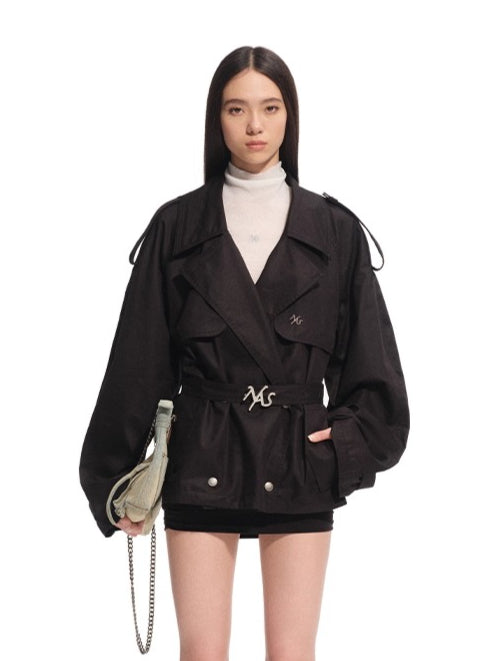 Rune Cotton Tencel Trench Coat