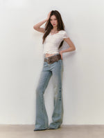 Heavy-Duty Rivet Wide Waist Belt