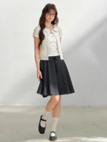 Floral Doll Collar T-shirt &Shorts Set