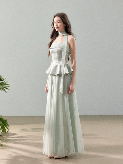 Jacquard Tulle Two Piece Set