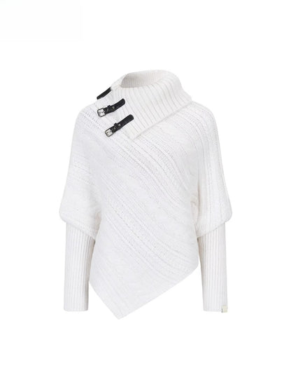 Oversized Cowl Neck Cape Sweater