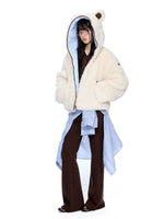 Detachable Hood Sherpa Padded Coat
