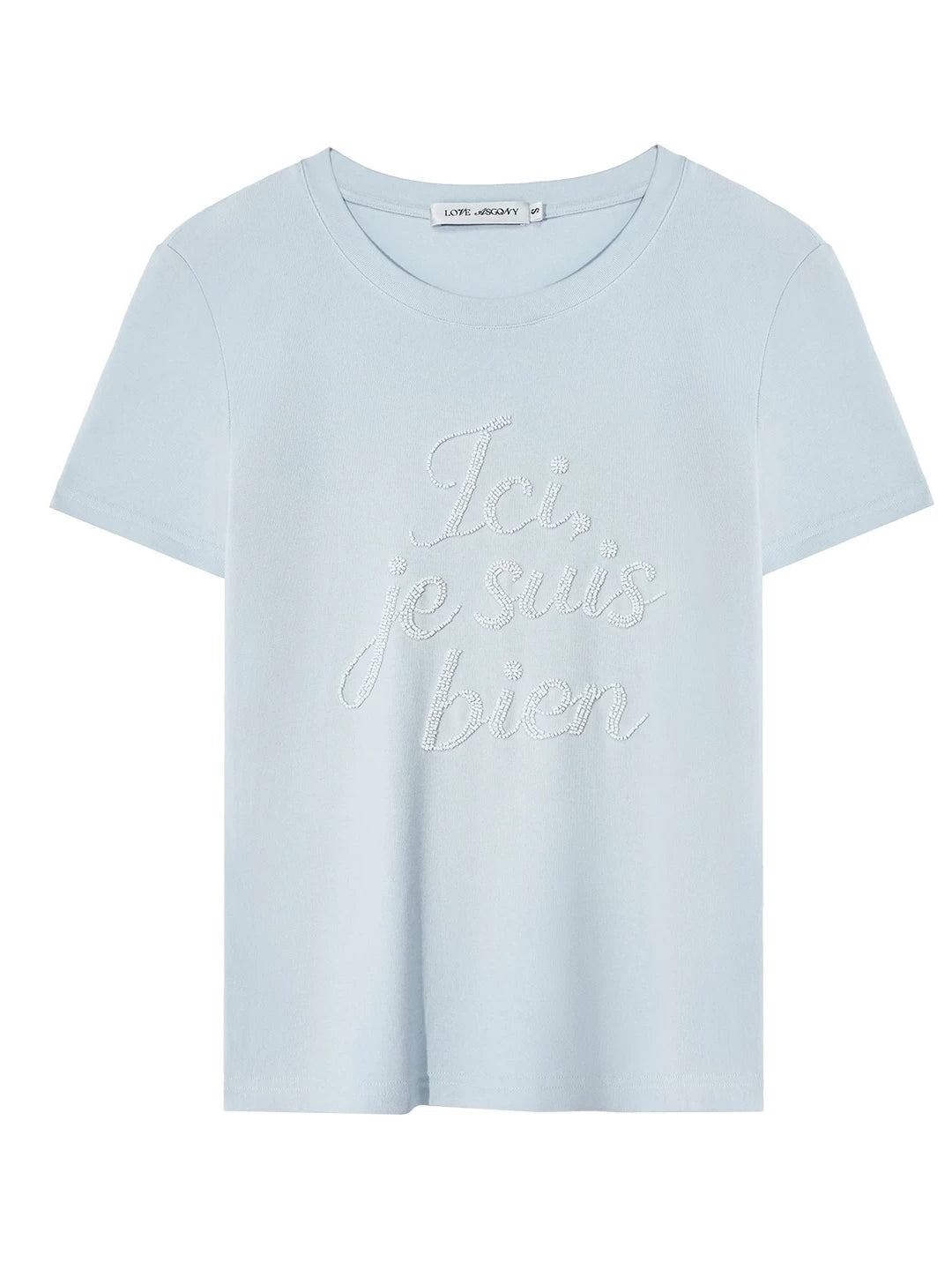 Beaded Letter T-shirt