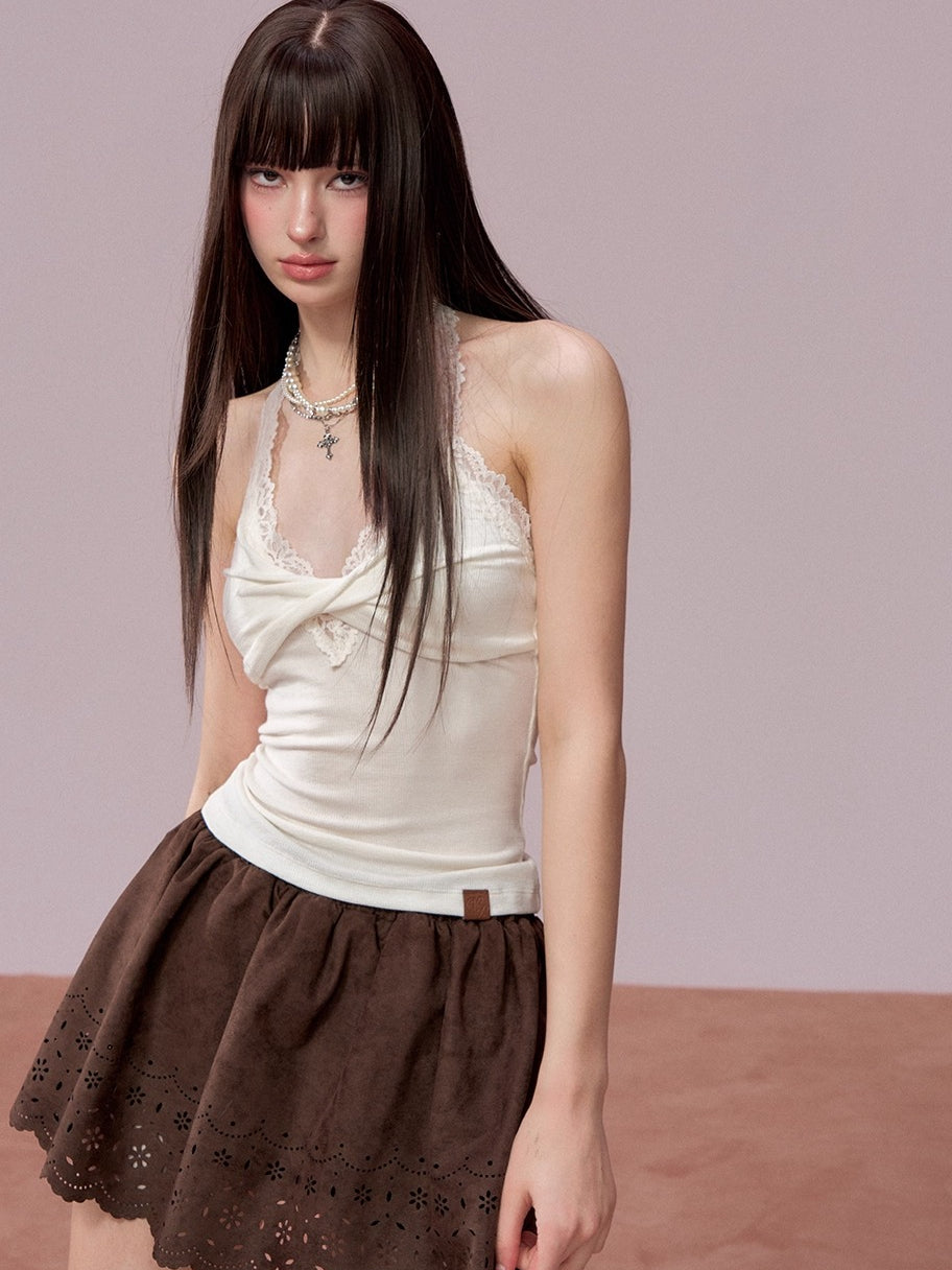 Lace Detail Layered Tank