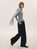 Double Layer Silk Wool Scarf