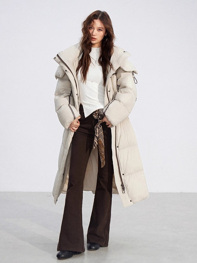 Hooded Long Down Coat