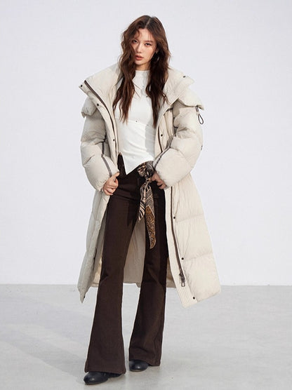 Hooded Long Down Coat