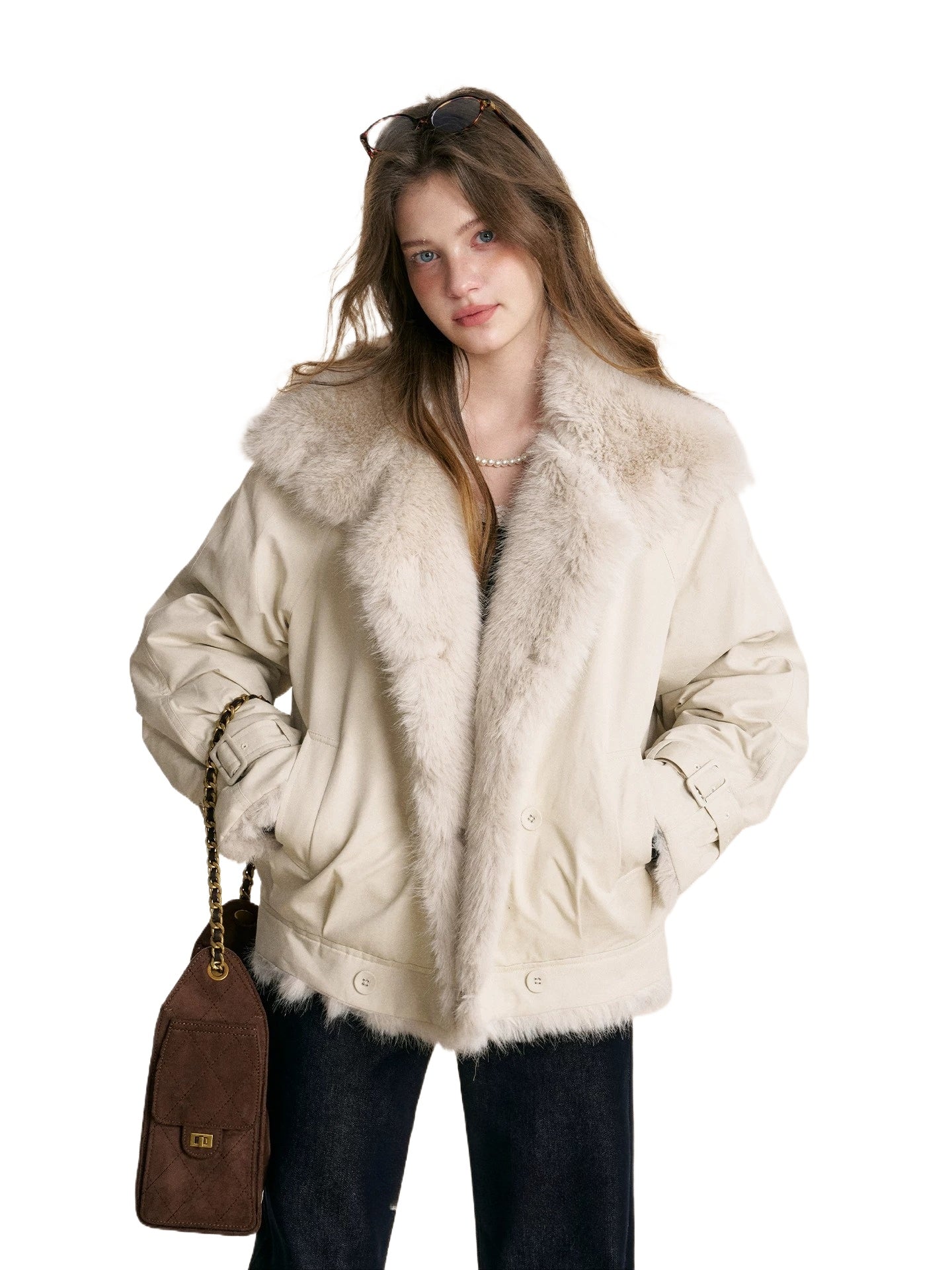 Fur Collar Parka Jacket