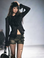 Gothic Ruffle Blouse