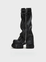 Chunky Roman Platform Boots