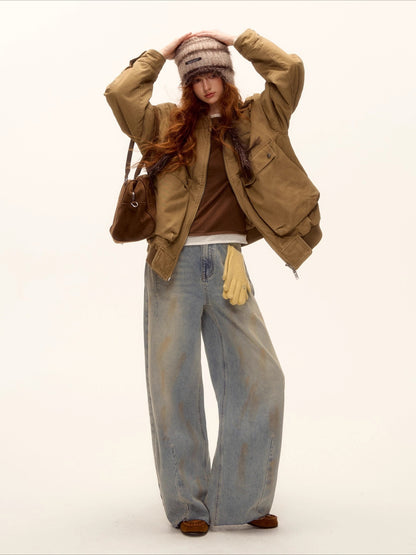 Corduroy Patchwork Barn Jacket