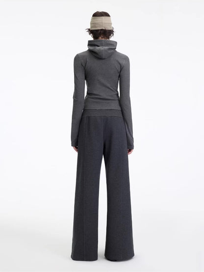 Lyocell Stretch Flared Pants