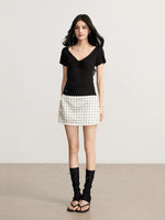 Lace Polka Dot Skirt