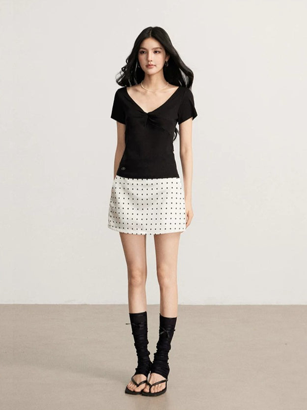Lace Polka Dot Skirt