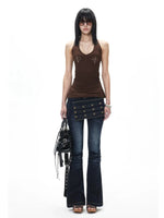 Low Rise Flare Jeans