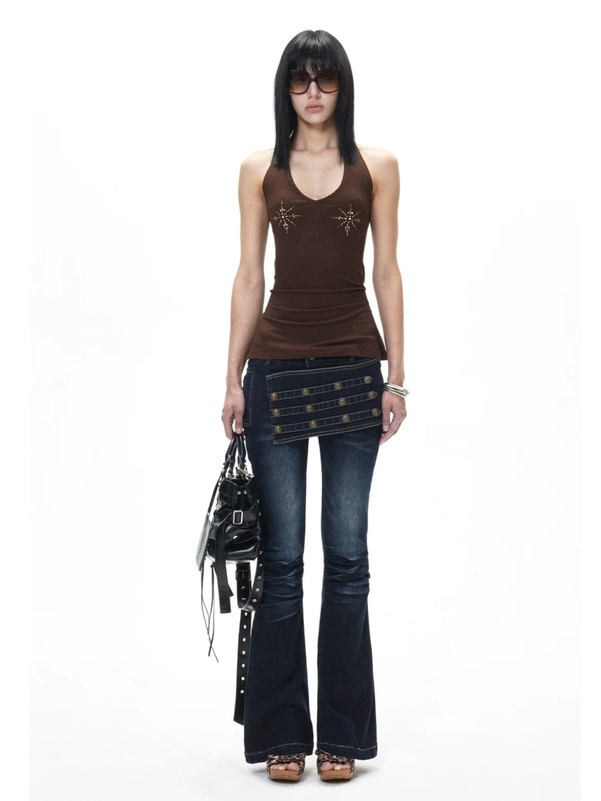Low Rise Flare Jeans
