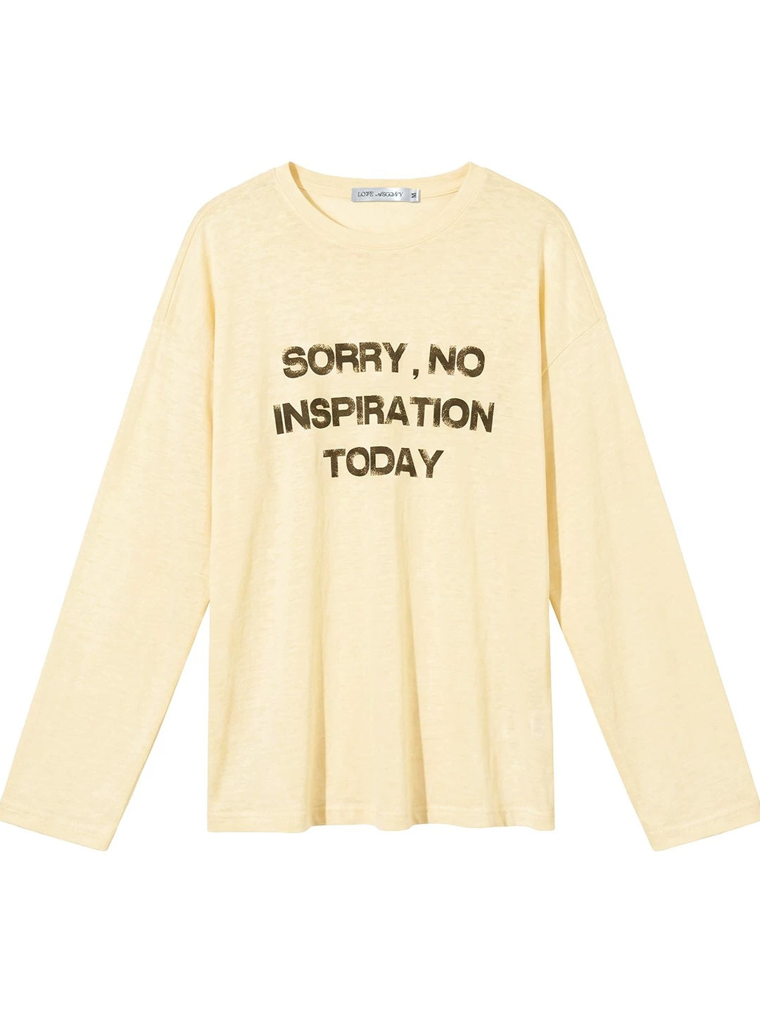 Letter Print Long Sleeve Top