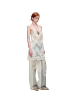 Lace Printed Wide Leg Jeans