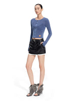 Batwing Knit Zip-Up Cardigan