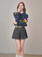Silky Wool Cropped Cardigan