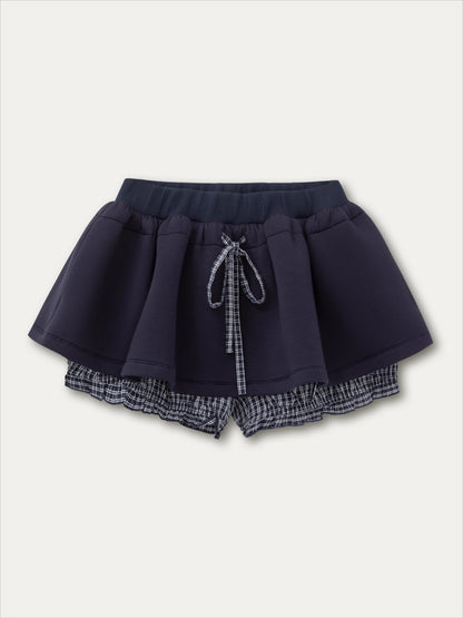 Bow-Tie Sweatshirt &amp; Puffy Skirt Set