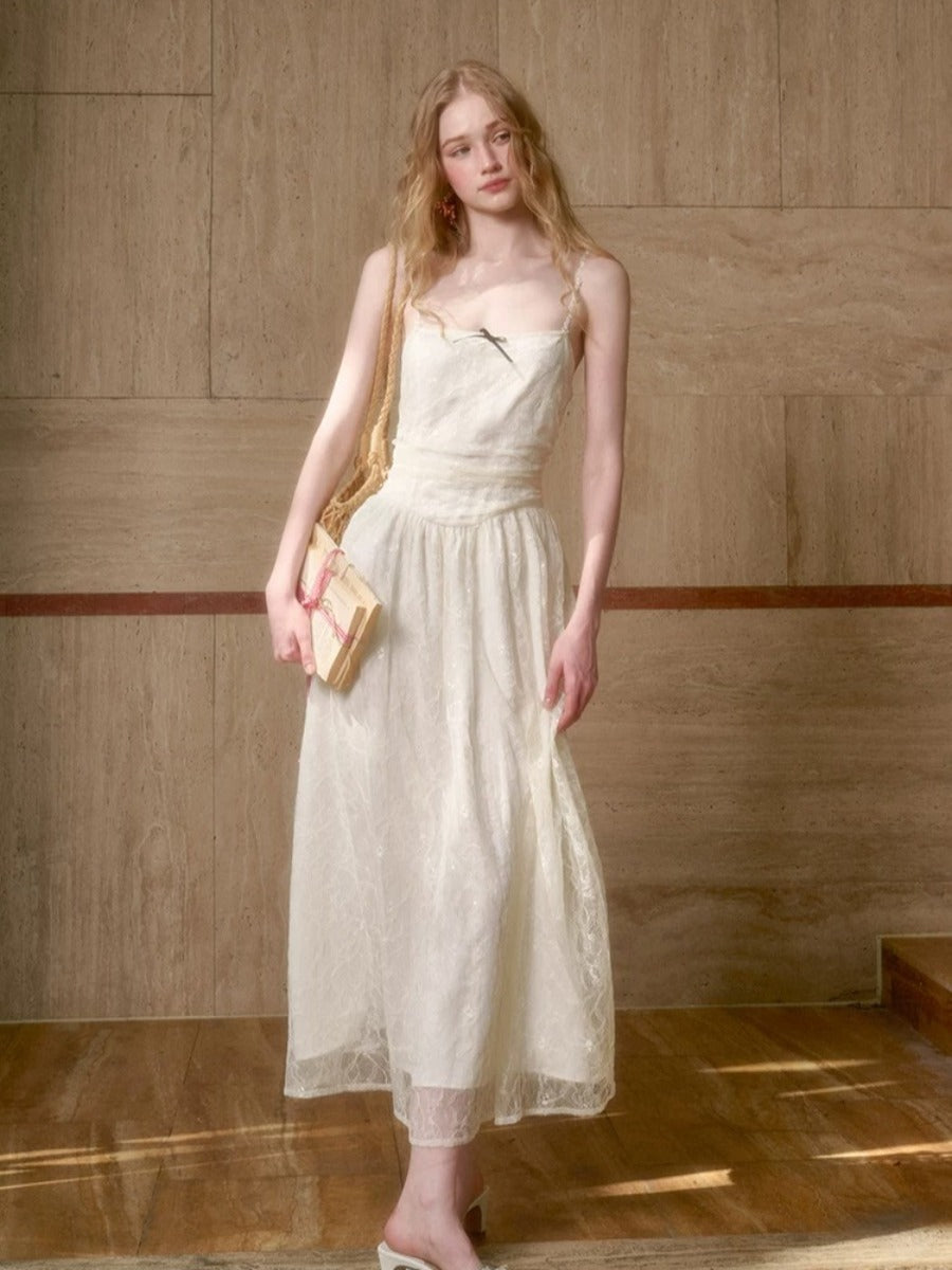 Sequin Lace Slip Dress