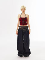 Layered Halter Bandeau Top
