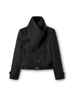 "Ross Series" Wool Scarf-Collar Coat