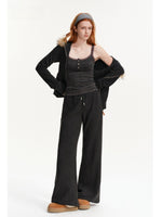 Brushed Cotton Lace Trim Camisole