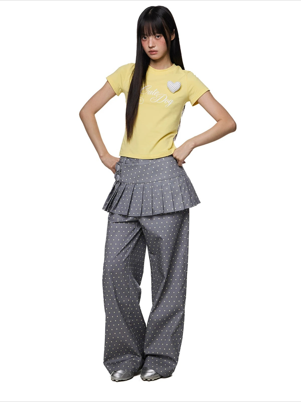 Detachable Polka Dot Pants