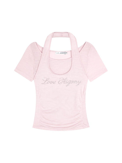 Layered Rhinestone T-shirt