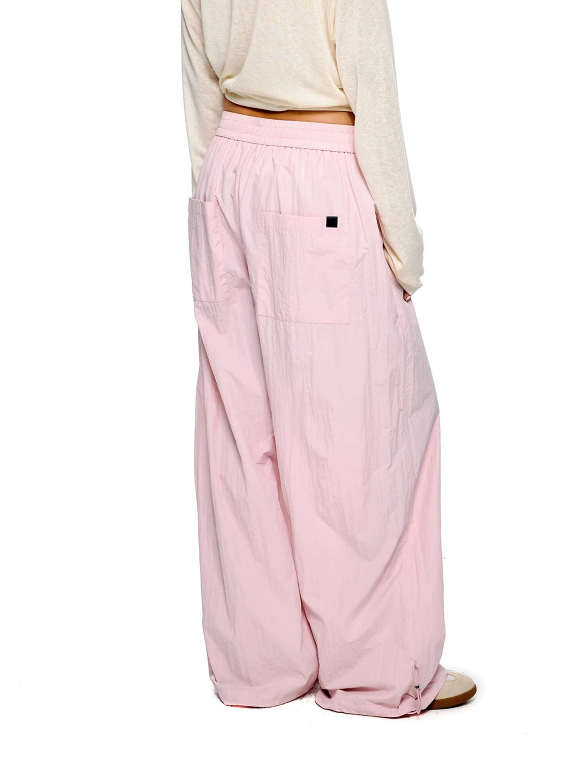 Ruched Wide Leg Pants
