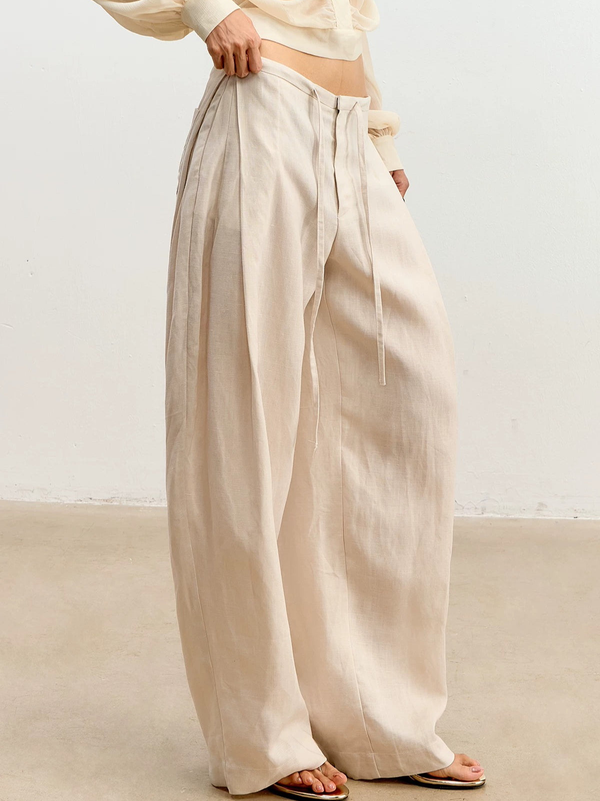Linen Wide Leg Pants