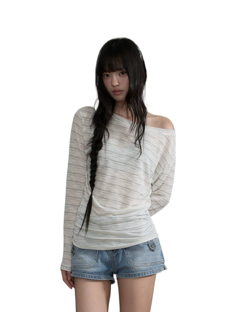 Striped Off Shoulder Top