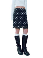 Polka Dot Lace Skirt