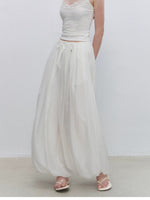Shell Button Tencel Balloon Pants
