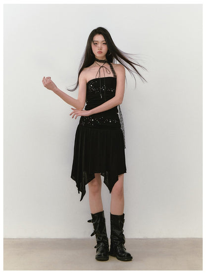 Star Beaded Ruffled Bandeau &amp; Skirt Set