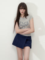 A-Line Irregular Pleated Skirt