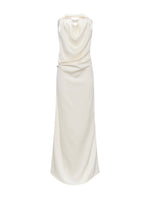 Halter Bowknot Cowl Neck Backless Dress