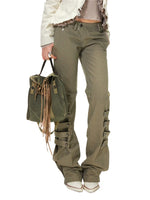 Strap Flare Pants