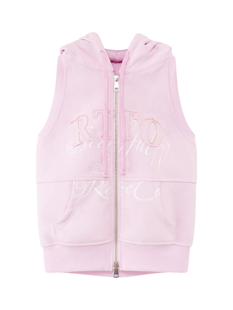 Sleeveless Hoodie &amp; Flared Pants Set