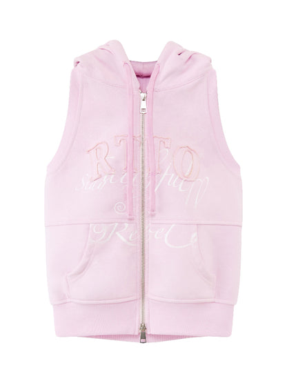 Sleeveless Hoodie &amp; Flared Pants Set
