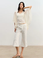 Lyocell V-Neck Top