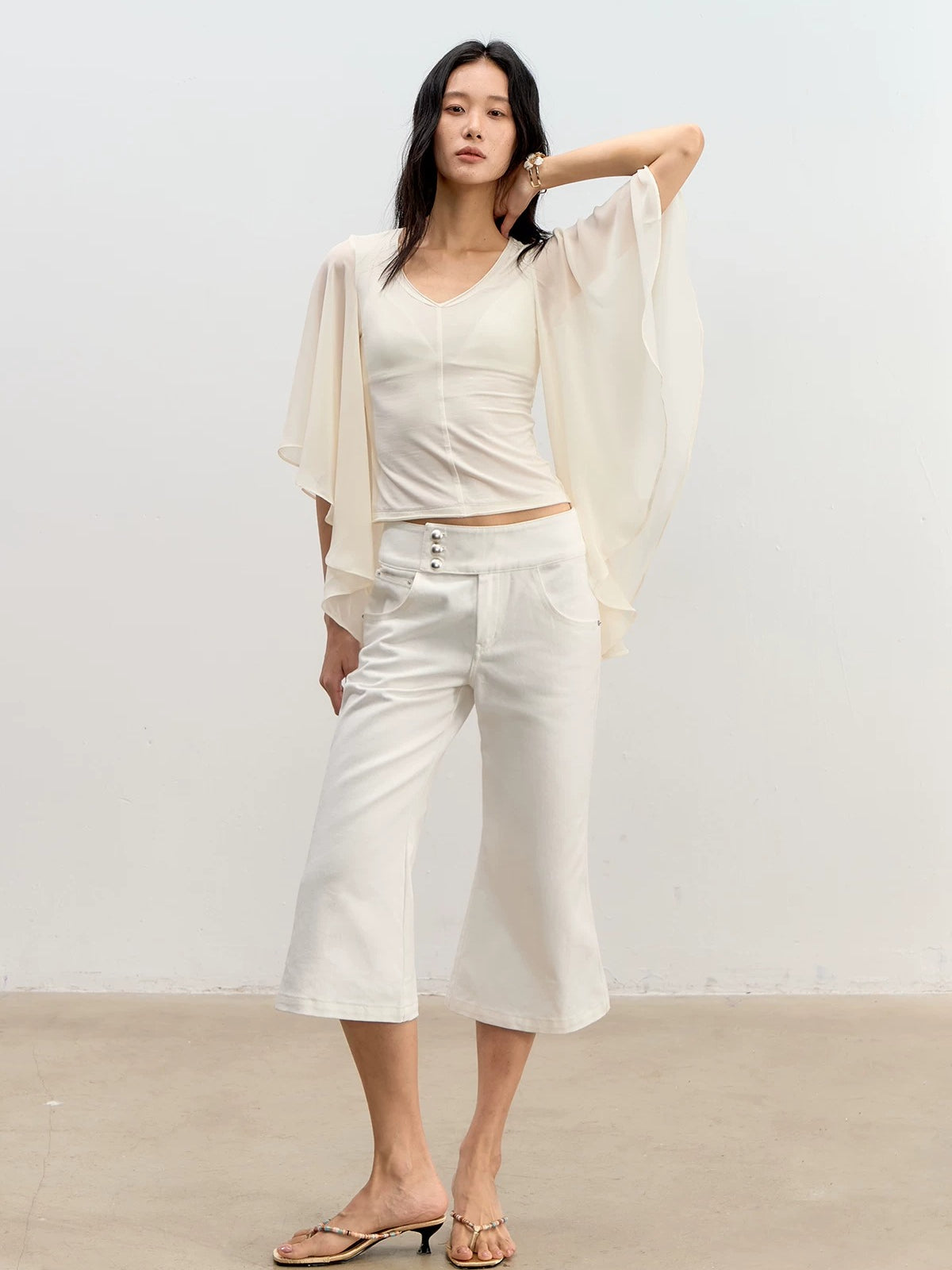 Lyocell V-Neck Top