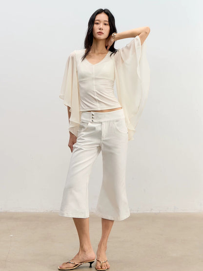 Lyocell V-Neck Top